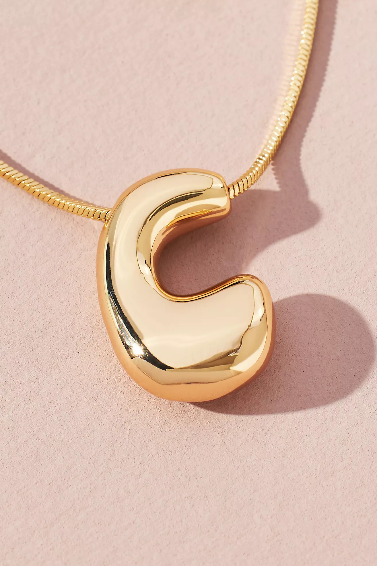 Bubble Letter Monogram Necklace | Anthropologie (US)