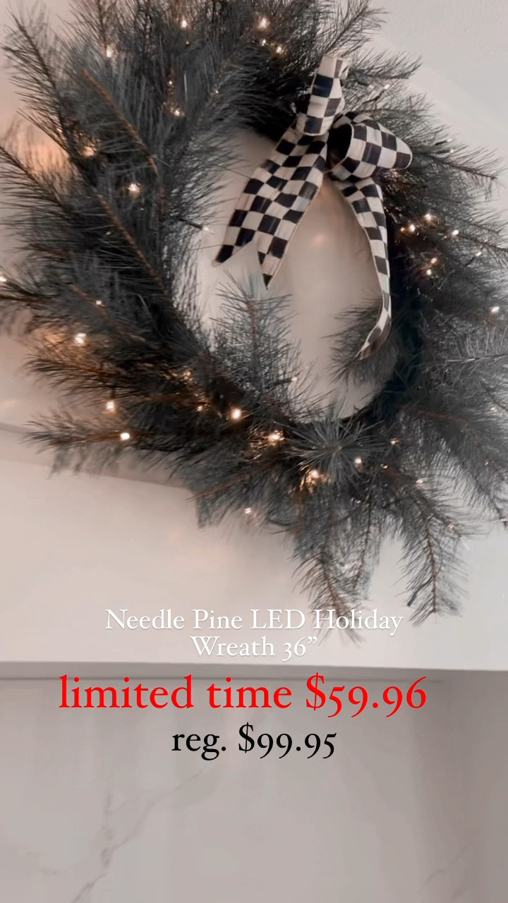 36” in pre-lit faux pine wreath now on sale 

#LTKHoliday #LTKSeasonal #LTKsalealert