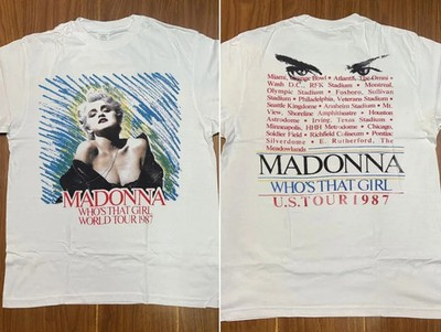 1987 Madonna Whos That Girl World Tour T-Shirt, Madonna Tour 1987 T-Shirt | eBay | eBay US