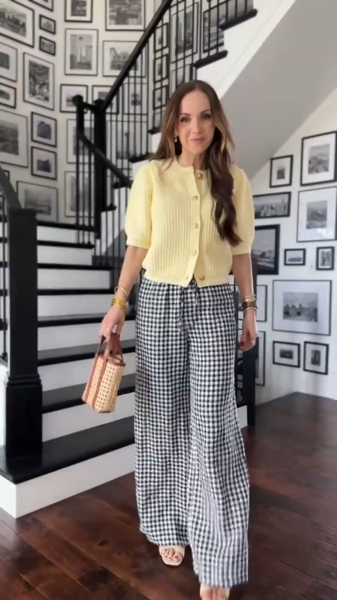Love dressing up @nordstrom linen pants with a spring cardigan and wedge (on sale @Target)