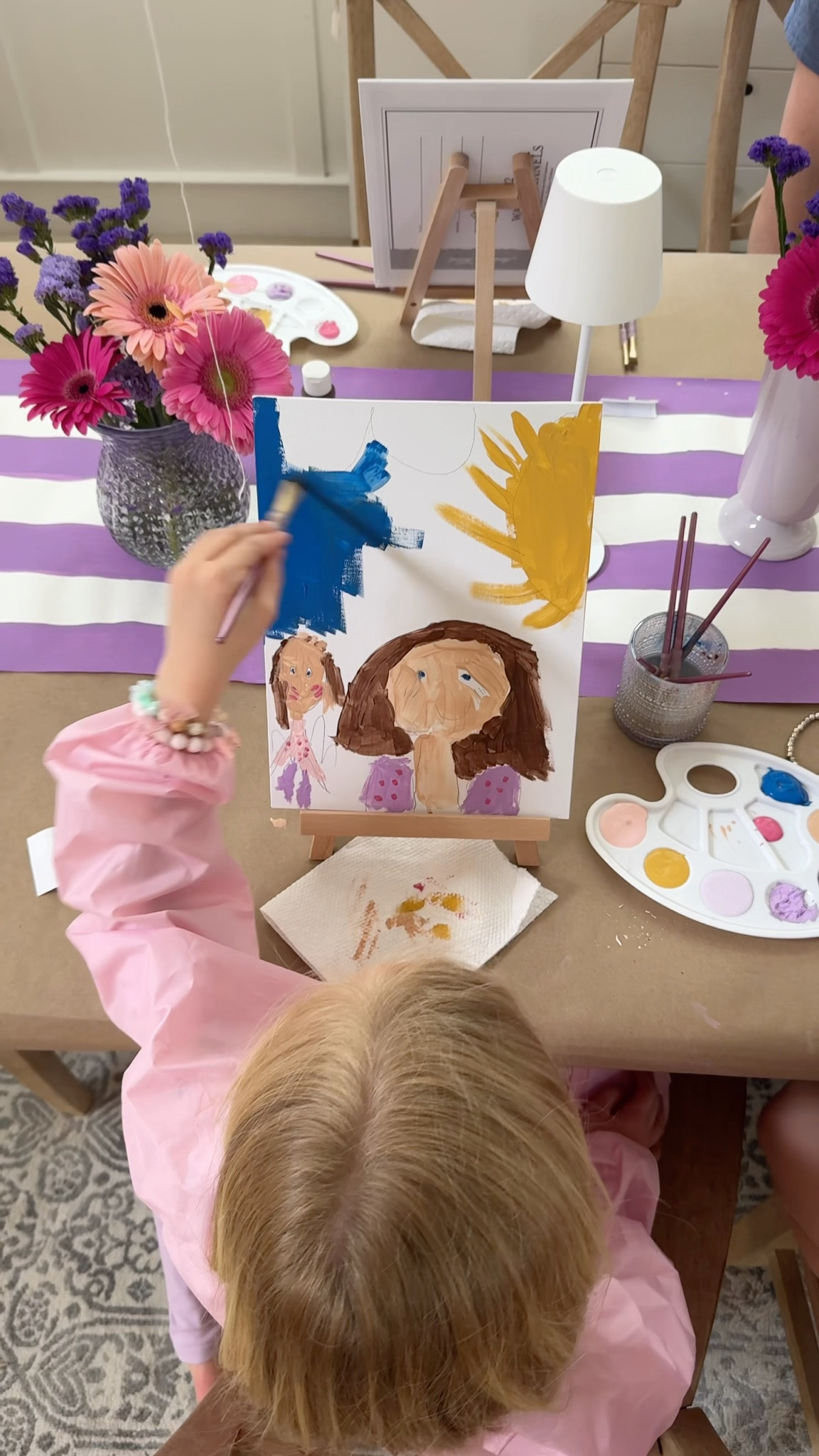 Family craft night -painting portraits of one another! How fun? And silly and memorable all this was. (My husband had the most fun p.s.) Highly recommend 👌🏻

#LTKMothersDay #LTKKids #LTKHome