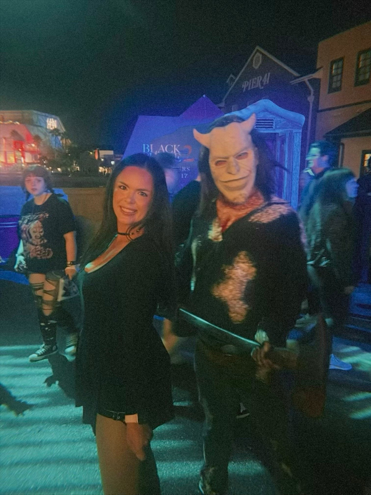 Halloween Horror Nights Universal Orlando Sexy  Black Leather Dress Fishnets Tall Black Utility Comfortable Boots Theme Parks Mardi Gras The Black Phone 2 The Grabber Mask

#LTKSeasonal #LTKFindsUnder100 #LTKTravel