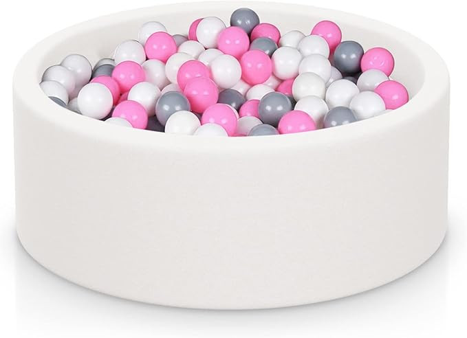 MEOGETY Baby Foam Ball Pit for Toddlers Kids Children, Infant Round Soft Small Ball Pool Pits for... | Amazon (US)