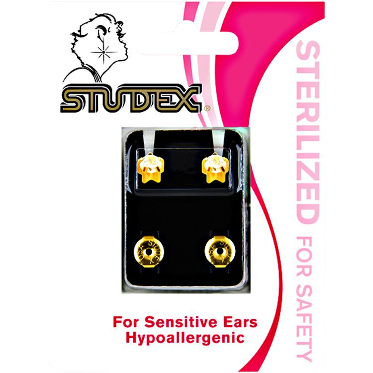 Cubic Zirconia Gold Plated Piercing Earrings | Sally Beauty