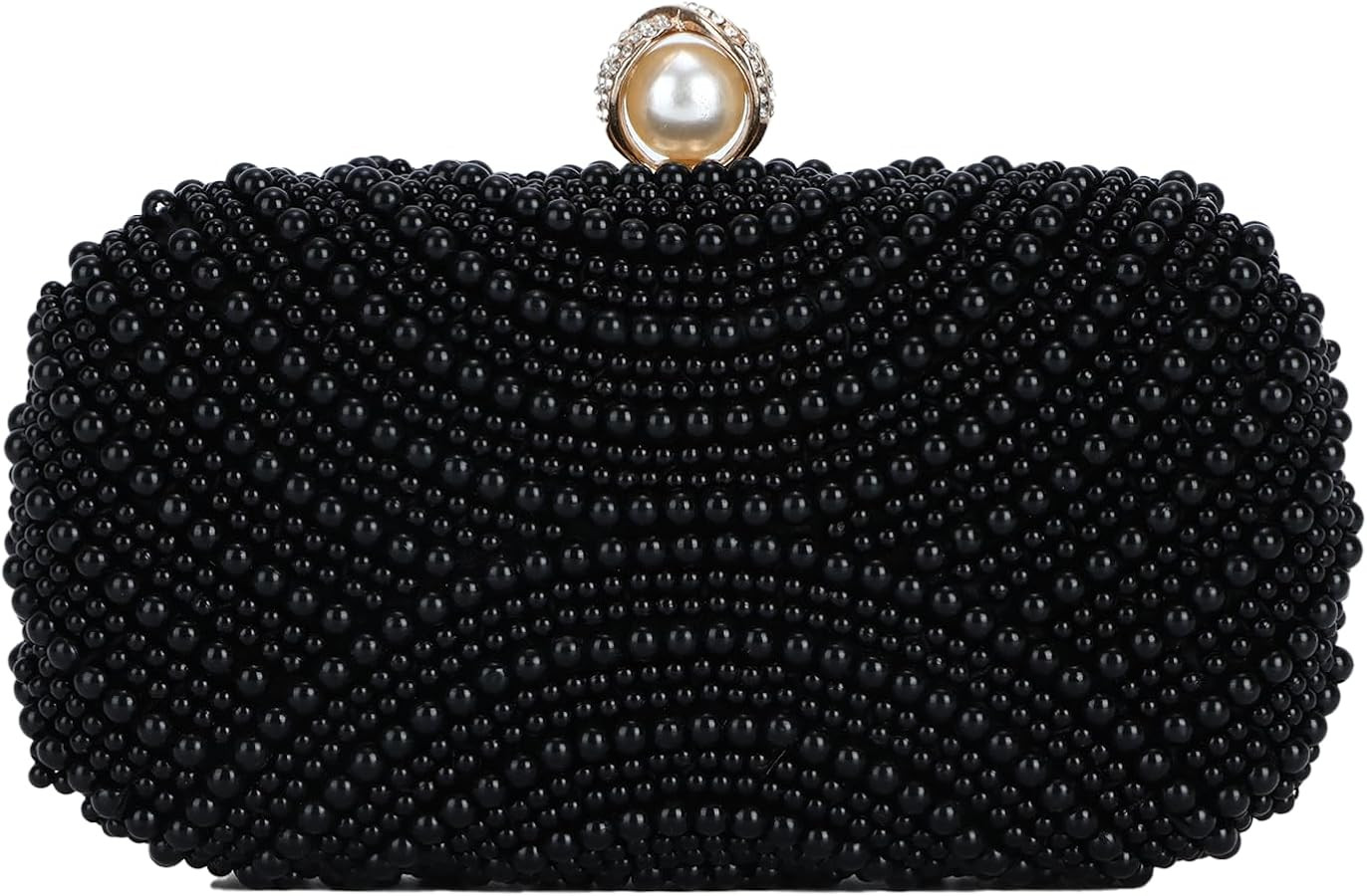 Oweisong Pearl Clutch Purses for Women Wedding Bride Pearl Evening Bag Party Clutch Wallet Tote H... | Amazon (US)