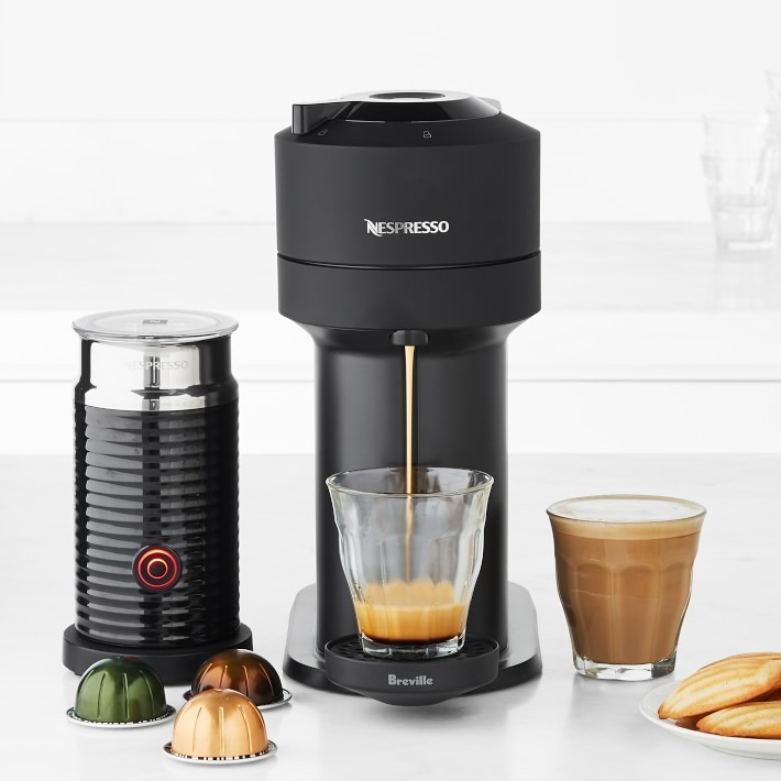 Nespresso by Breville Vertuo Next, Matte Black with Aeroccino | Williams-Sonoma