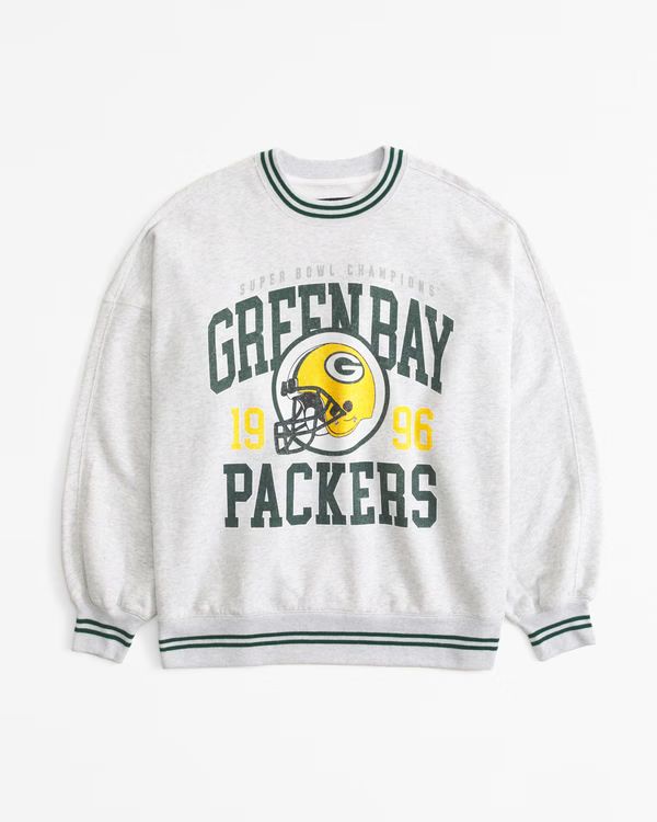 Green Bay Packers Graphic Oversized Sunday Crew | Abercrombie & Fitch (US)