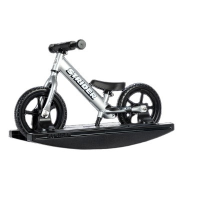 Strider 12x Pro Bike (Silver) & Rocking Base – Teaches Babies to Ride – For Kids 6 Months–4 Years – Easy Assembly & Adjustable. | Target