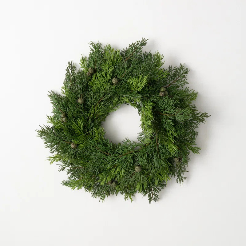 Artificial Pine and Berry Wreath | Wayfair North America