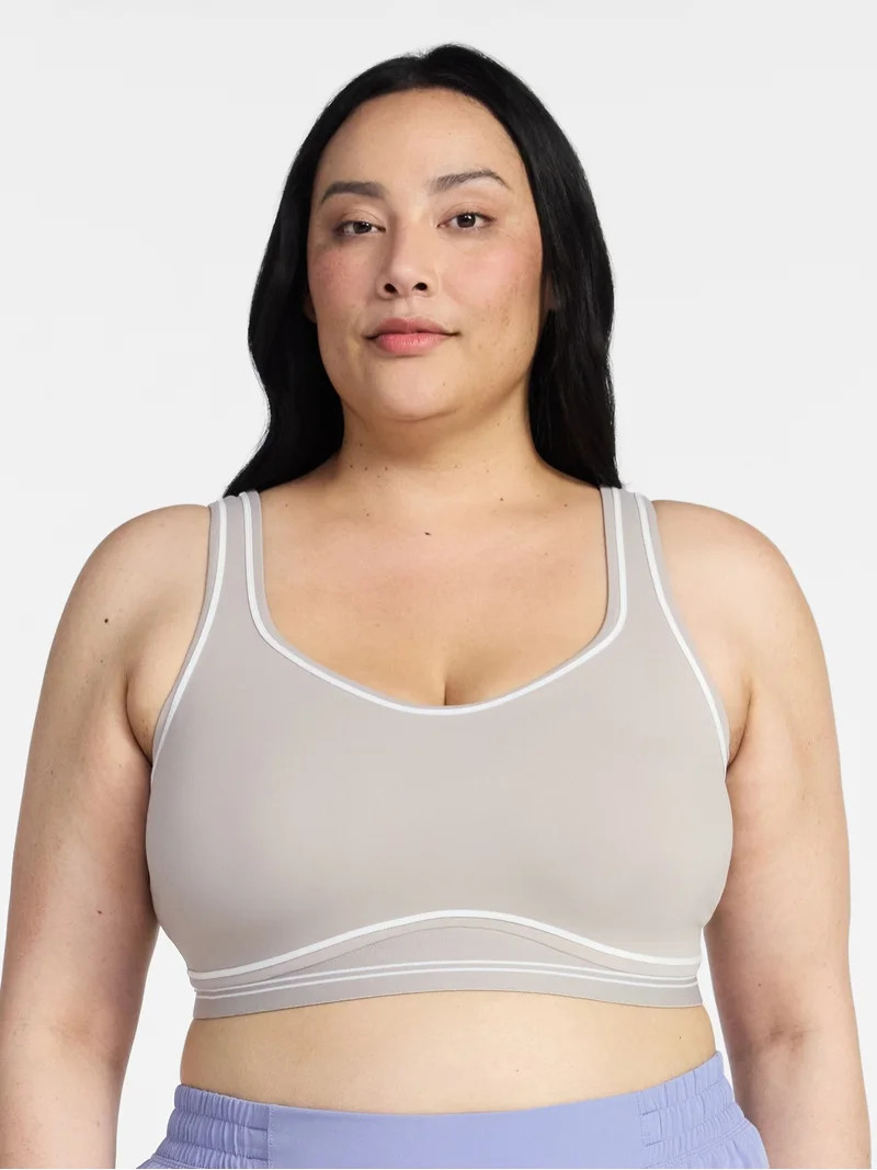 Avia Women's Contour Stitch Sports Bra, Sizes XS-XXXL | Walmart (US)
