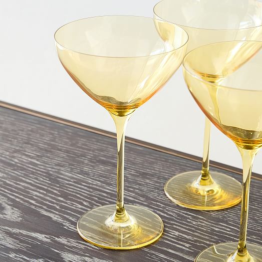 Estelle Colored Glass Martini Glass (Set of 6) | West Elm (US)