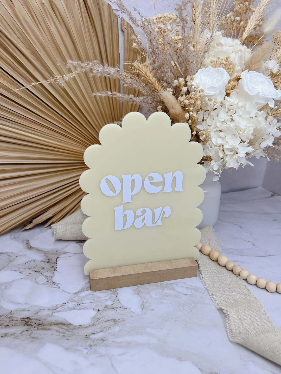 Custom Writing Table Sign  Scalloped Edge Arch  Retro Font  - Etsy | Etsy (US)