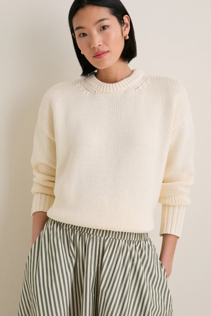 Ivory Cotton Cliff Crewneck | Tuckernuck (US)