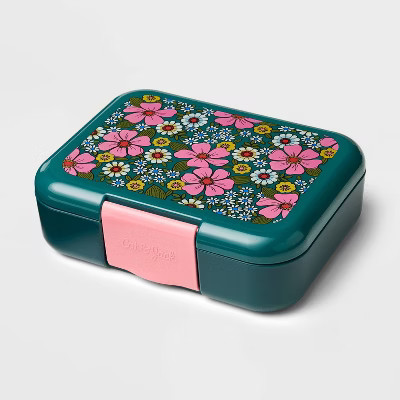 Deluxe Bento Box 4pc - Cat & Jack™ Flowers: Lunch Box for Kids, Forest Green | Target