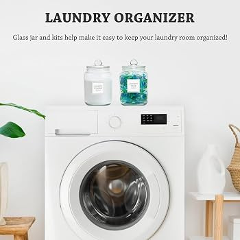 Laundry Pods Glass Jars - Half Gallon Airtight Containers with Scoop and Labels for Organization ... | Amazon (US)