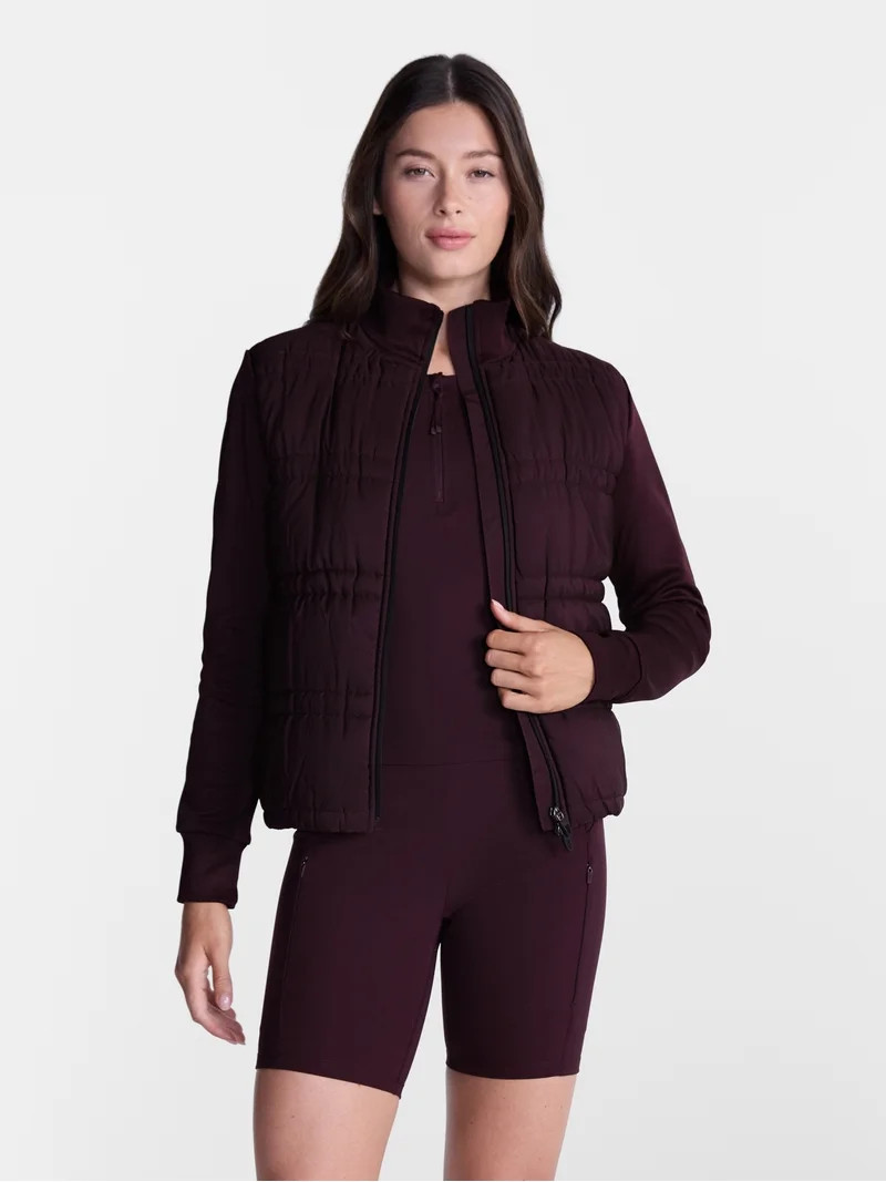 Avia Women's Hybrid Jacket with Long Sleeves, Sizes XS-XXXL | Walmart (US)