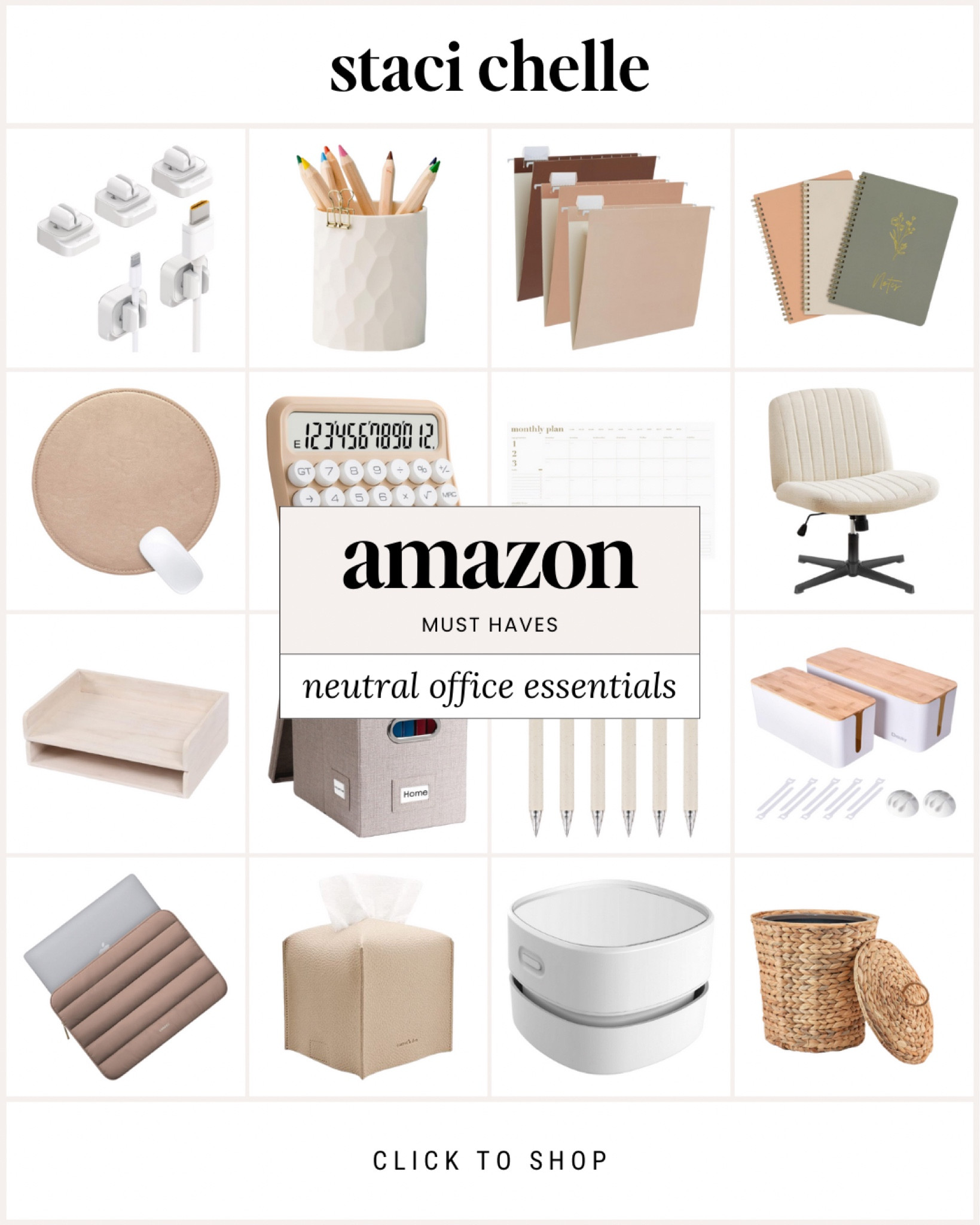 Check out the coolest neutral office stuff on Amazon – and trust me, you didn't know you needed these desk wonders! office vibes // desk goals// amazon finds // neutral home office // neutral desk decor

#LTKsalealert #LTKworkwear