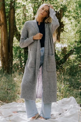 Irving Long Cardigan | Gray | Baltic Born