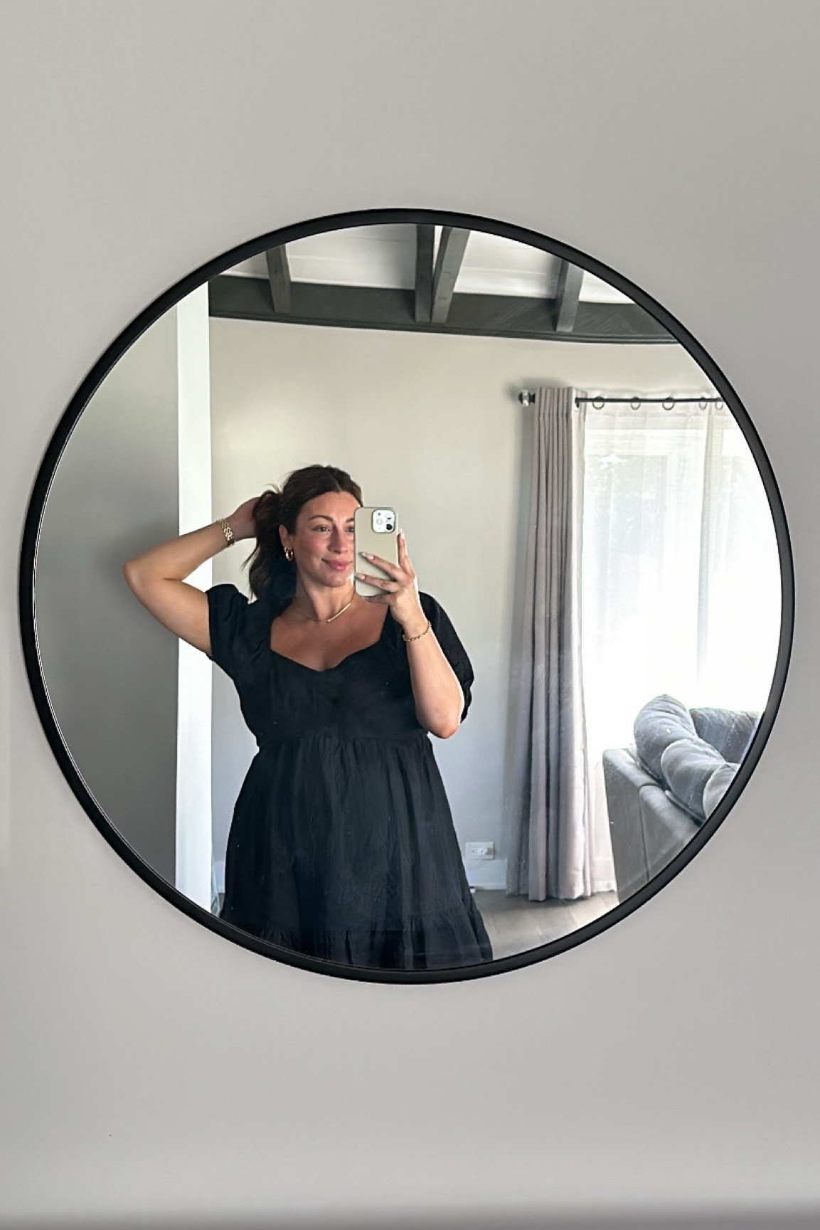 Little black dress perfect for summer! Bump friendly, just sized up! 🖤 

#LTKFindsUnder50 #LTKBump #LTKSaleAlert