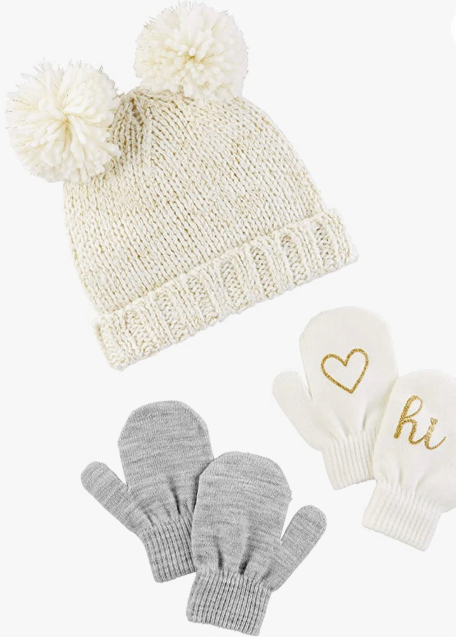 Are these not the cutest for winter? More colors available with sizes 12-24 months and 2-5T #babybeanie #babybeanieandmittens 

#LTKunder50 #LTKSeasonal #LTKbaby