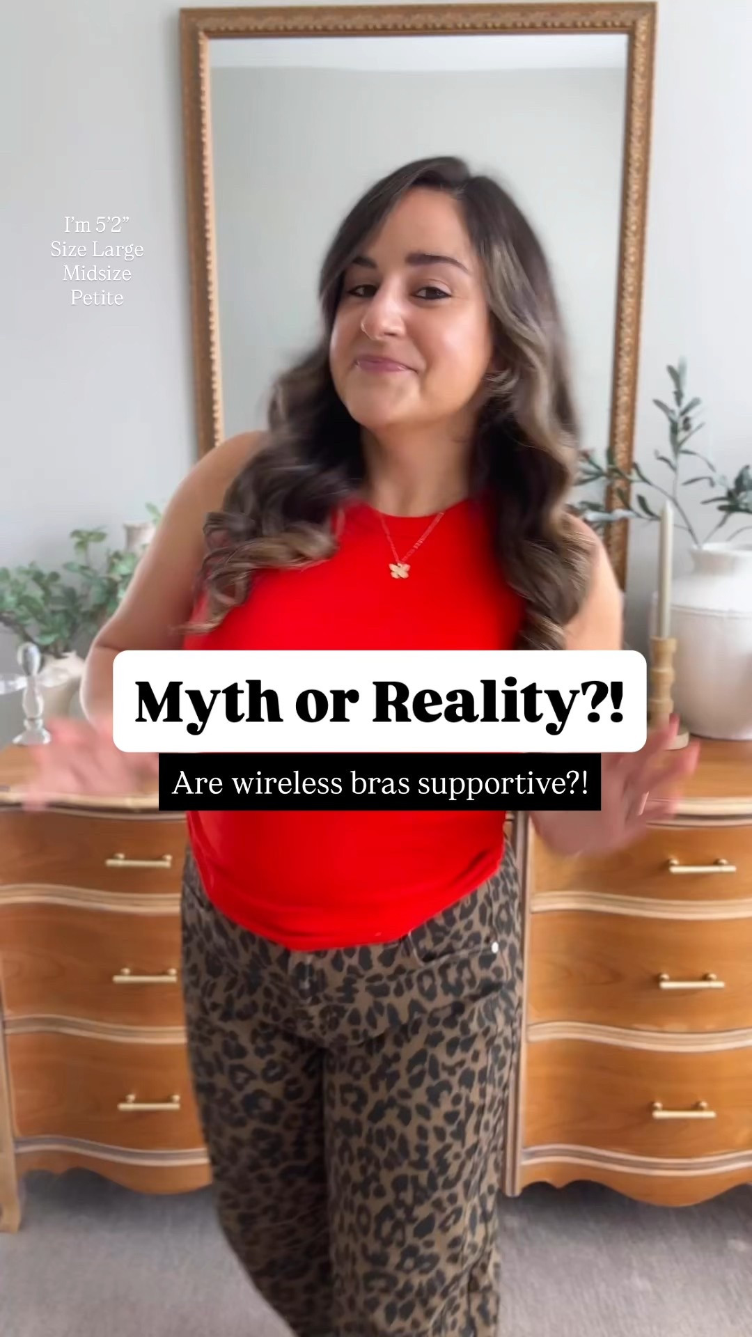 A comfy wireless bra makes for the perfect every day bra! No more wires digging in!

I wear a size large as a 38D!

Also linked my animal print jeans and red tank top!

Midsize, petite, over 30 style, Amazon fashion, comfy bra, barrel jeans, fall outfit 

#LTKPetite #LTKFindsUnder50 #LTKMidsize