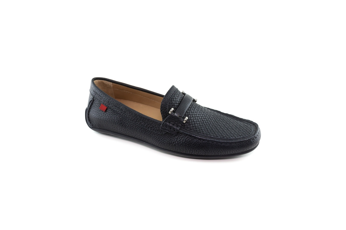 Marc Joseph New York Men's Bryant Park Weave Leather Loafer - Black grainy | Macy's