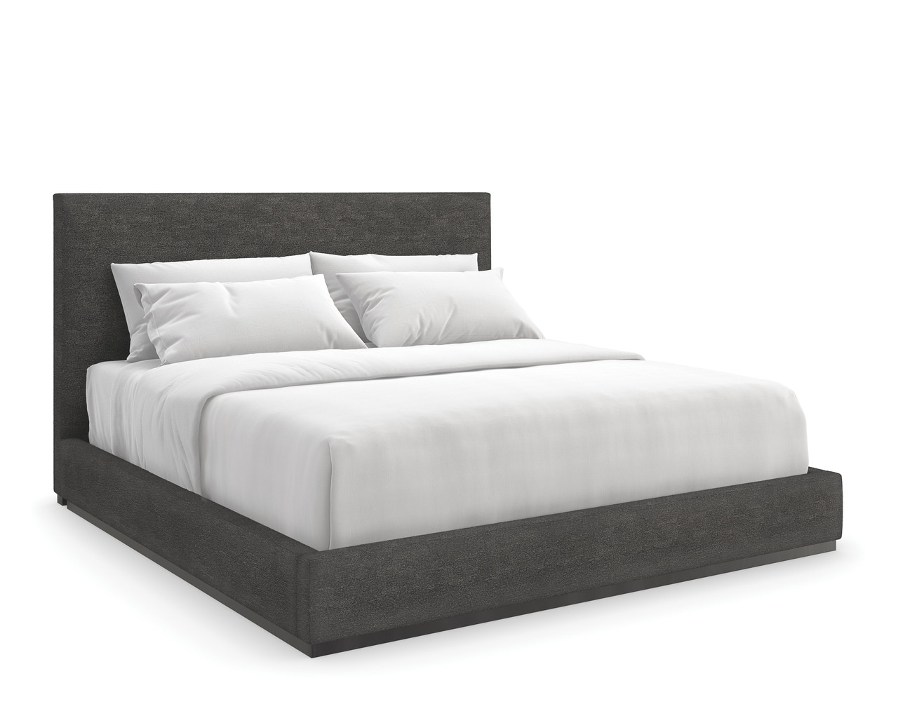 The Boutique Bed King Upholstered Bed In Black | 1stopbedrooms