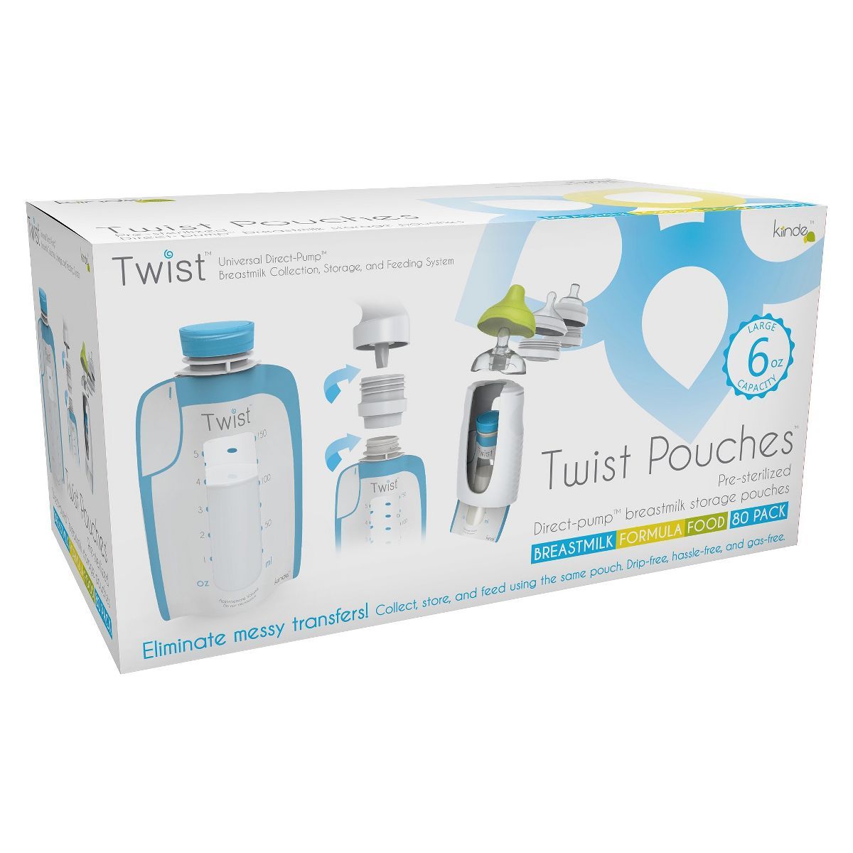 Kiinde Twist 80ct Milk Storage Pouch | Target