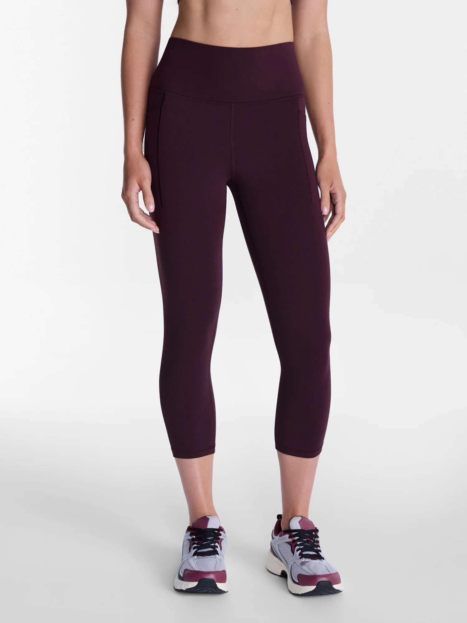 Avia Women's and Women's Plus SoftSculpt High Rise Capri Leggings with Pockets, Sizes XS-4X | Walmart (US)