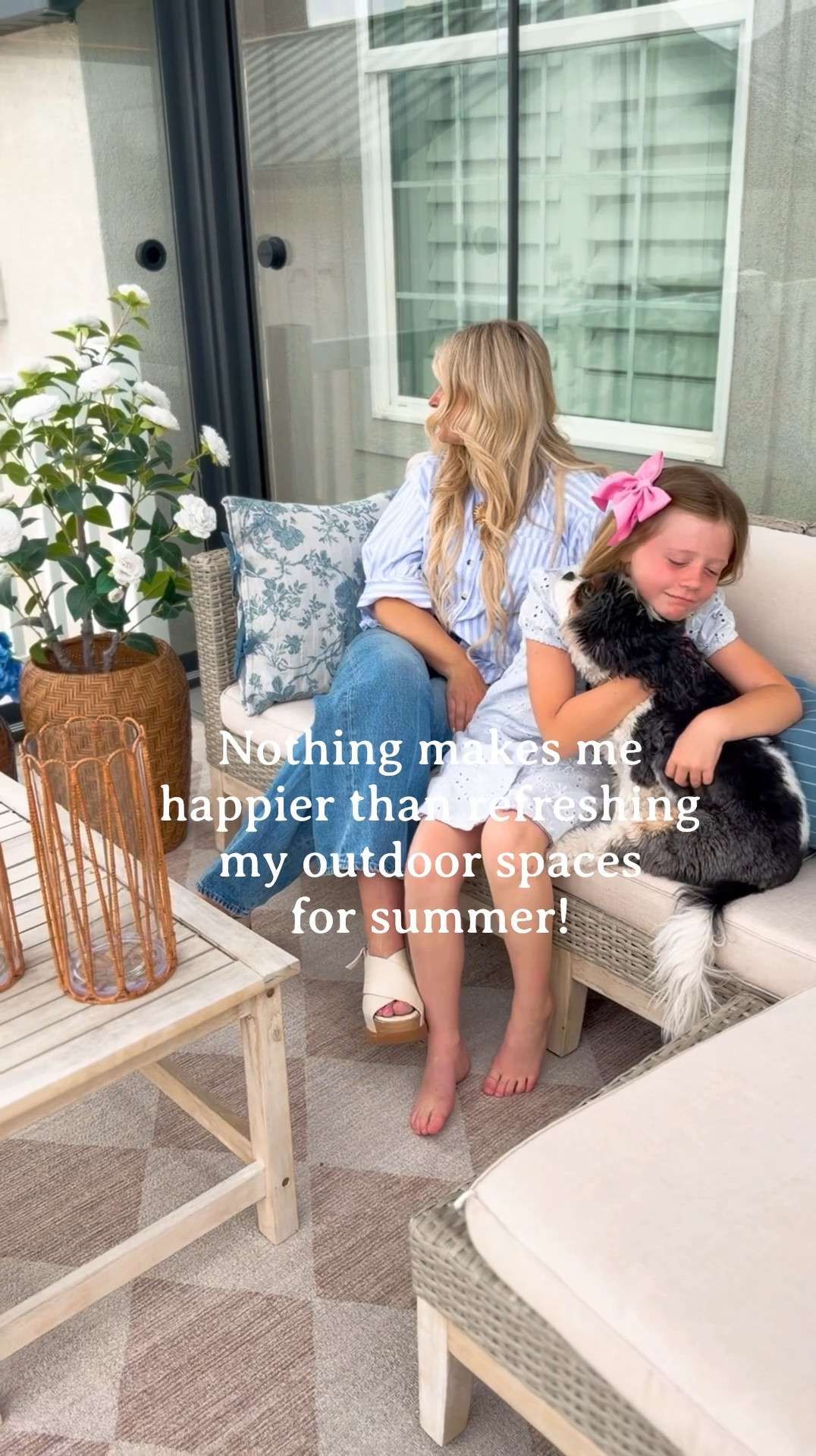 #sponsored  Refreshing my outdoor spaces for summer ☀️

I wanted this space to feel more cozy with better ambiance, and it’s wild how just a couple new pieces can completely change the feel of a space and make it feel fresh all over again 🤍

#LTKSeasonal #LTKHome #LTKmomlife