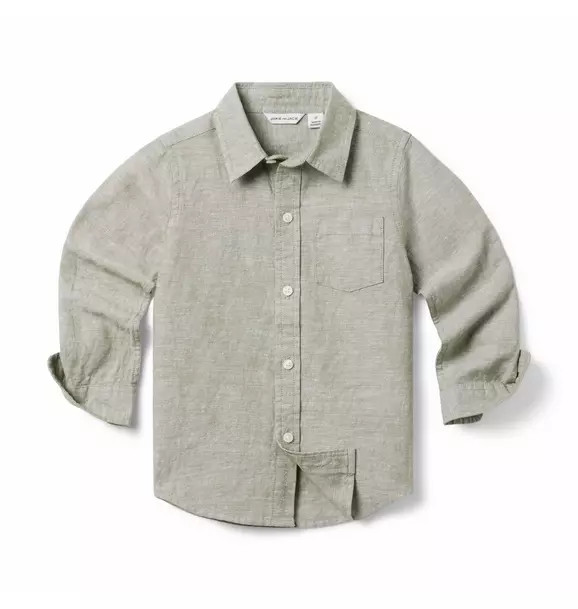 The Linen-Cotton Shirt | Janie and Jack