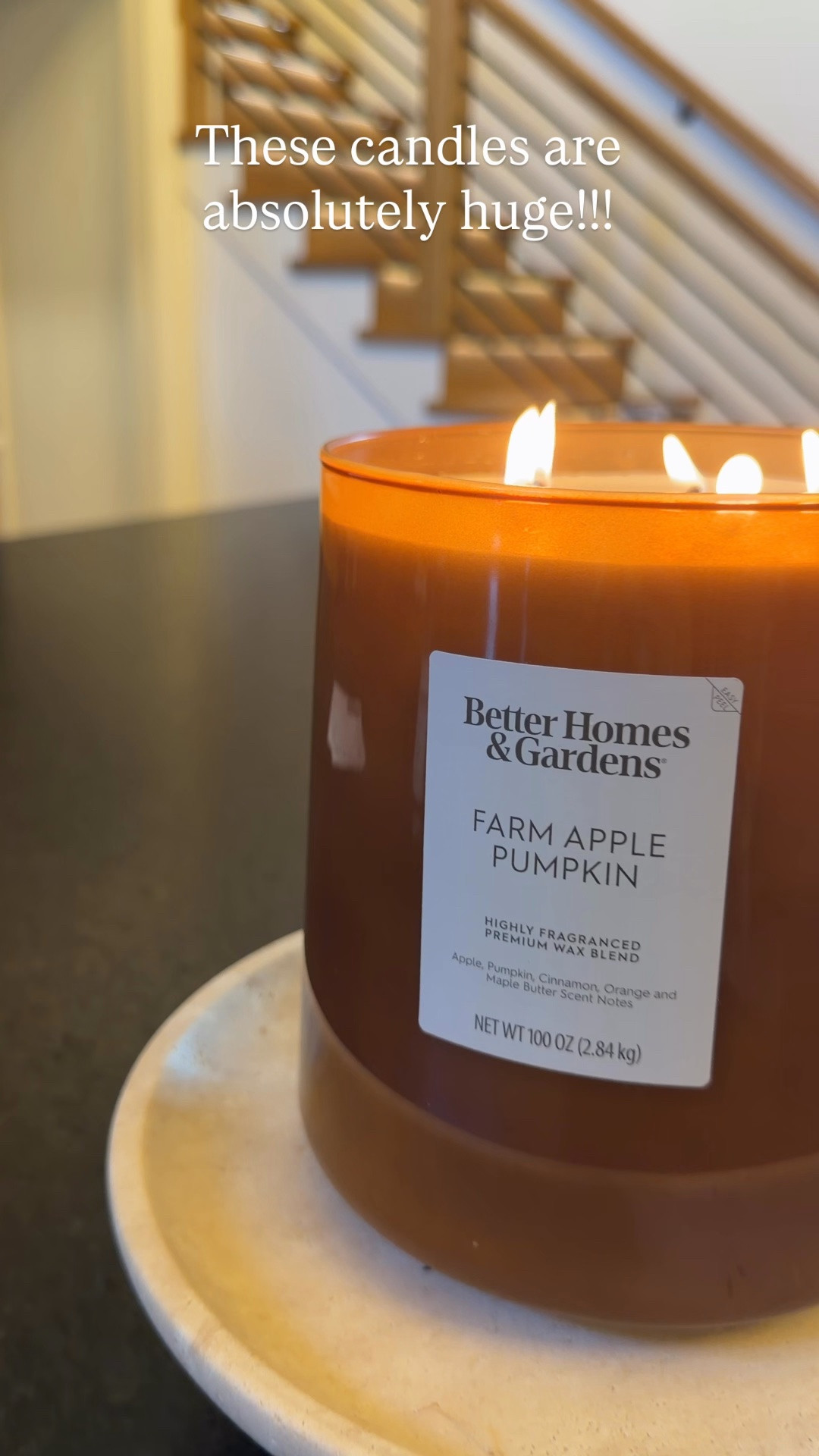 This 100 ounce candle is still cheaper than a Yankee candle and it smells absolutely amazing

#LTKHome #LTKSeasonal #LTKmorningroutine