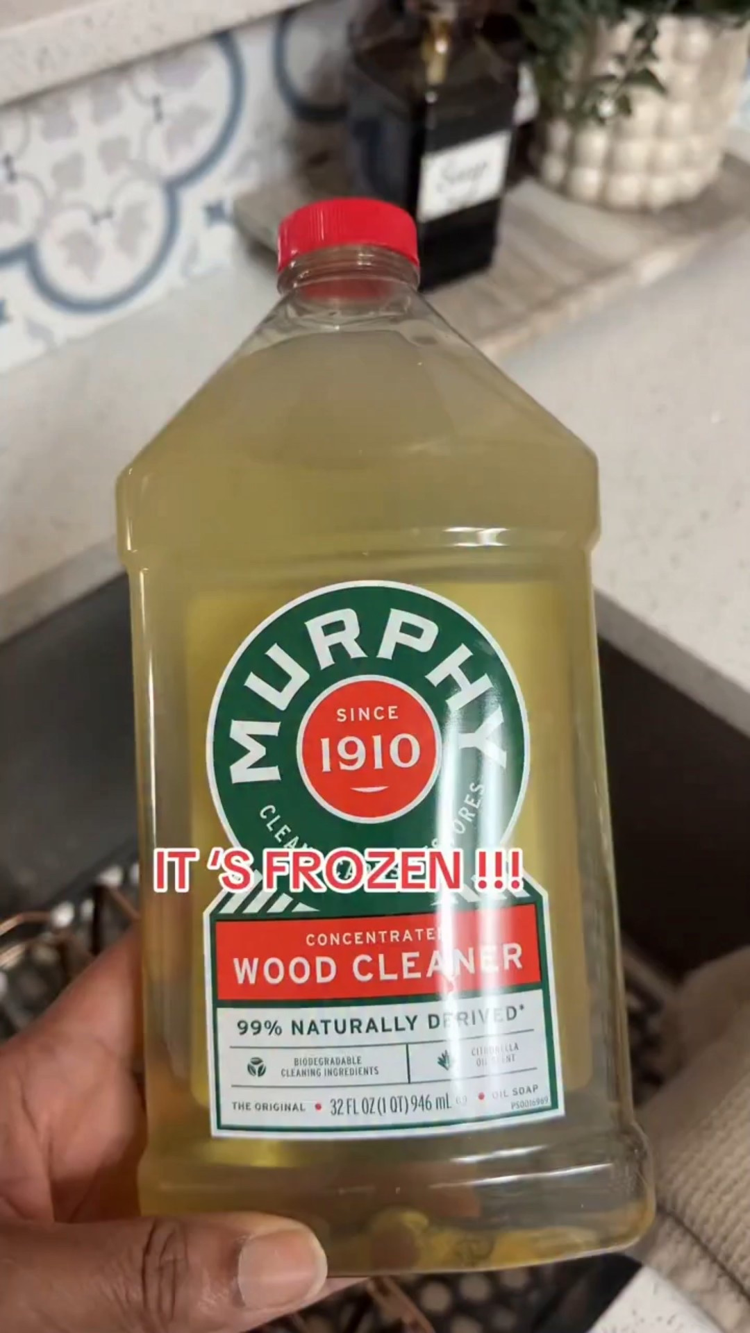 My favorite mopping chemical FROZEN!!! #sleet #badweather #frozenpipes