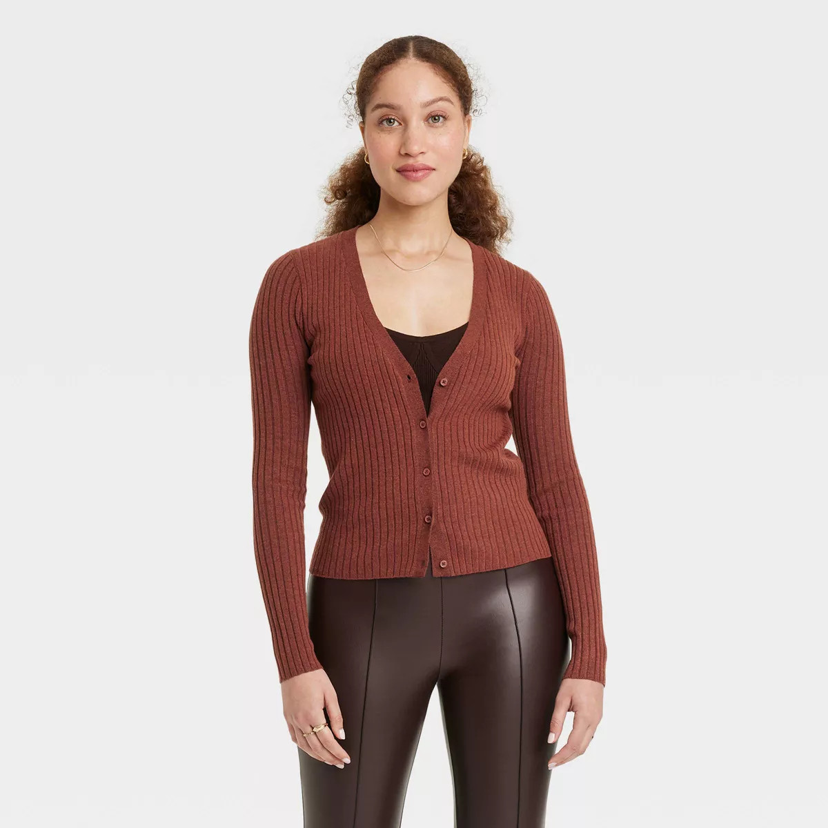 Women's Fine Gauge Ribbed Cardigan - A New Day™ | Target