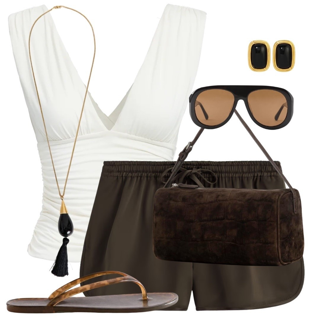 Heatwave approved 🤎👏🏼

#summeroutfit #satinshorts #summerfashion #summerootd #newincos

#LTKsummer #LTKstyletip #LTKbag