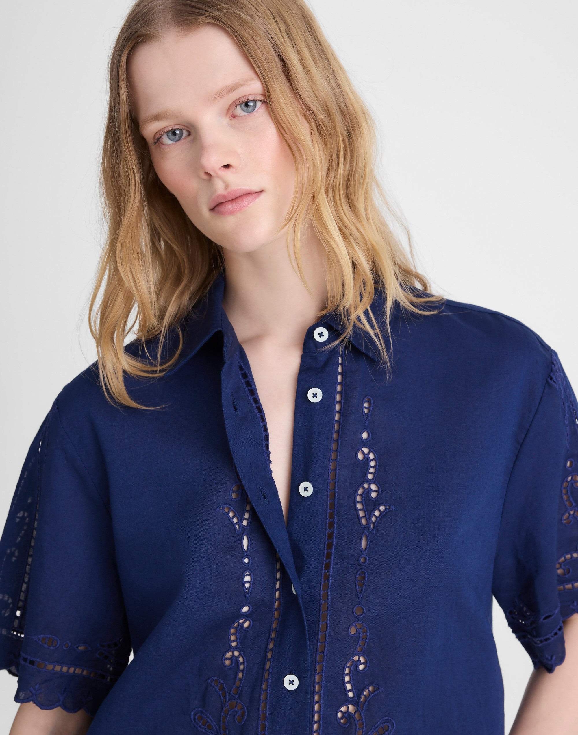 Eyelet Boxy Shirt | Madewell