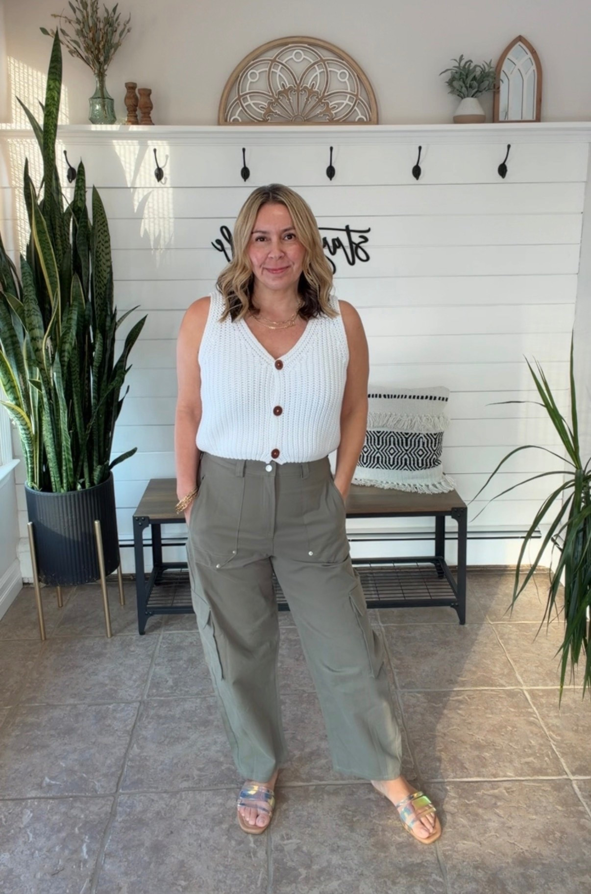 Spring outfit idea cute for the office too. I’m wearing a medium in the pants and sweater

#LTKOver40 #LTKPetite #LTKSaleAlert