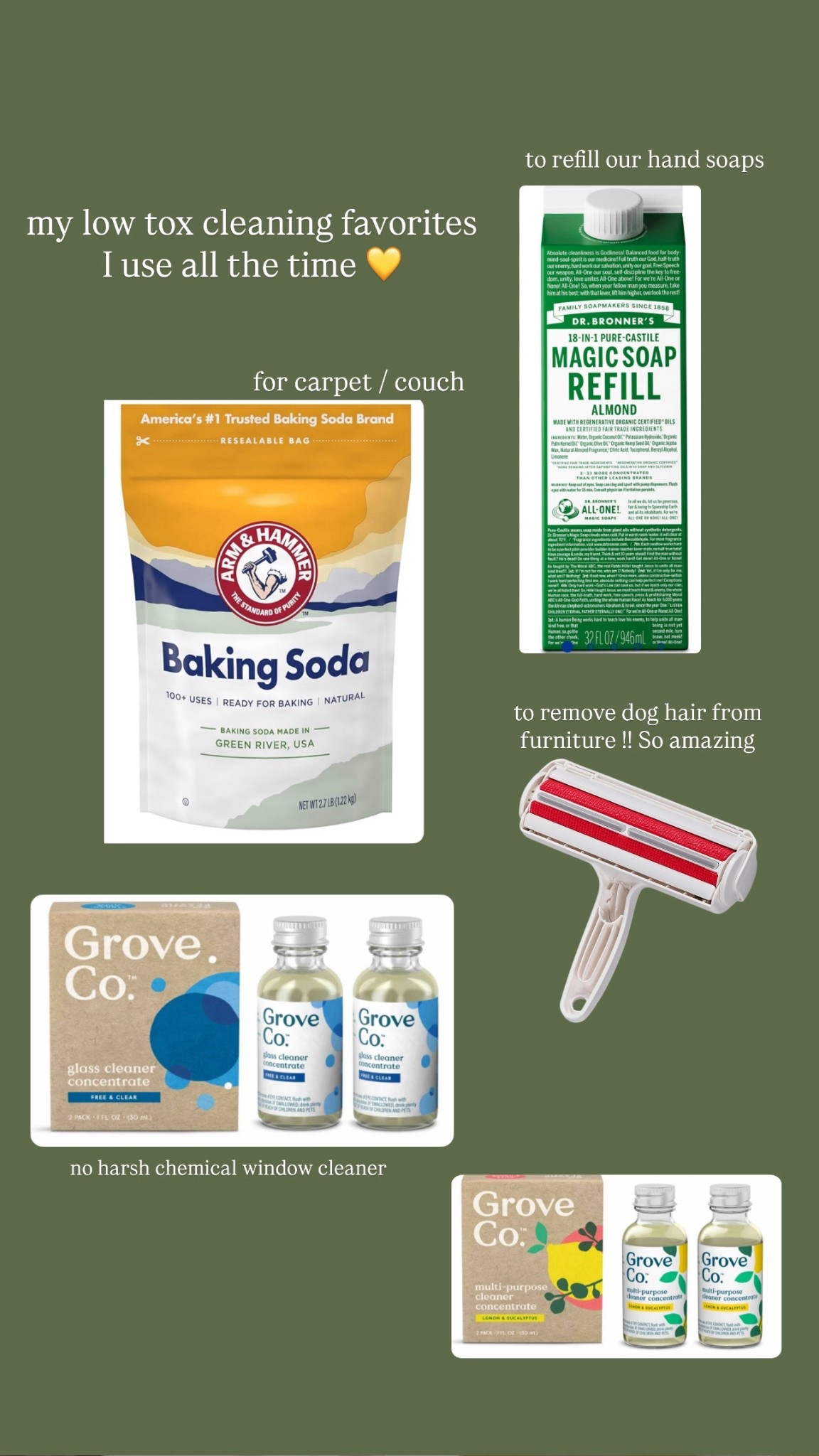 Low tox cleaning products i love !! 

#LTKHome