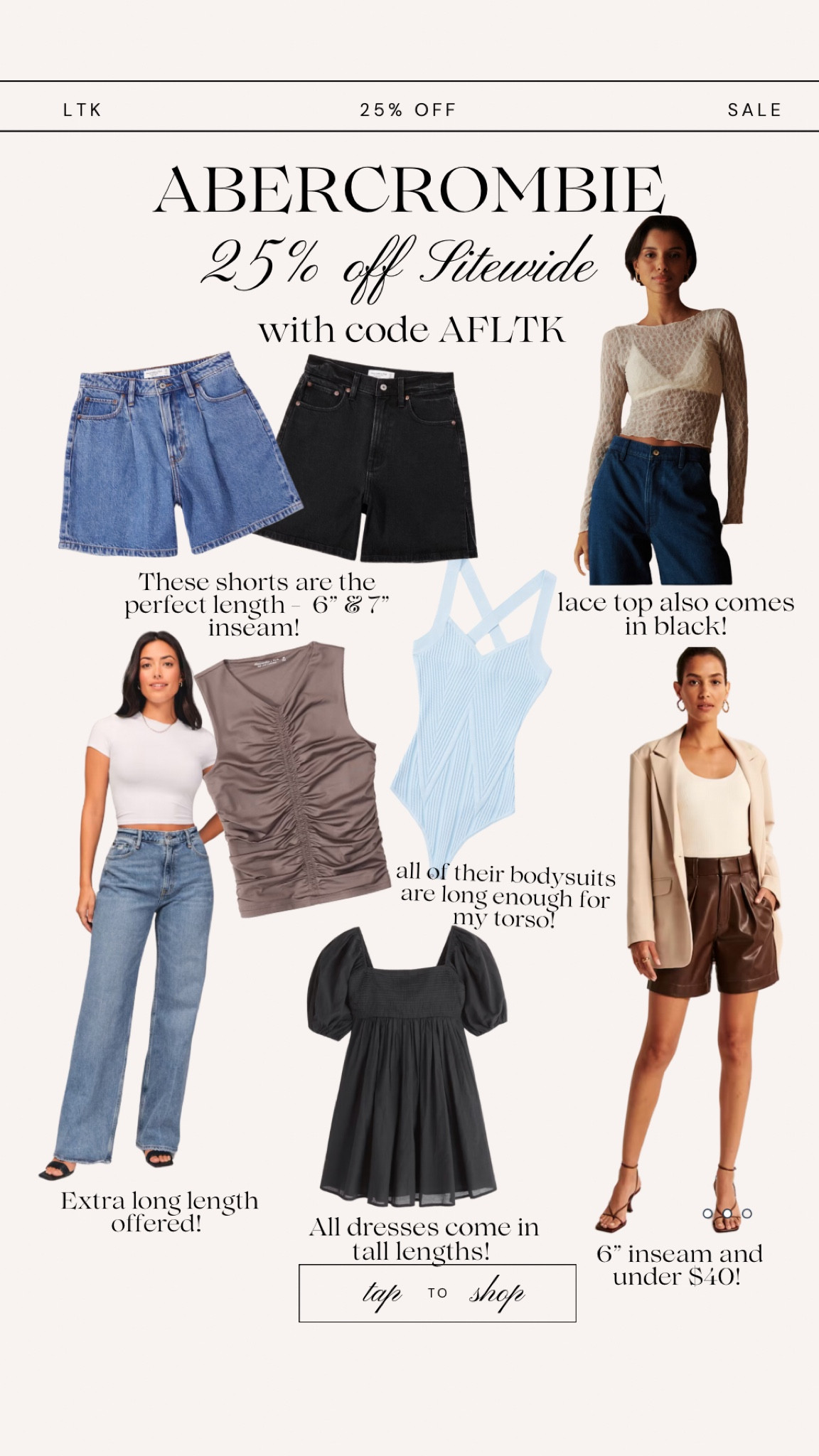 Abercrombie tall girl LTK Sale finds 

#LTKunder100 #LTKsalealert #LTKSale
