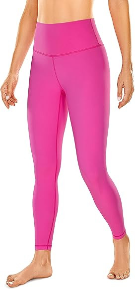 CRZ YOGA Women's Naked Feeling Yoga Leggings 25 Inches - High Waisted Workout Athletic Gym Pants | Amazon (US)