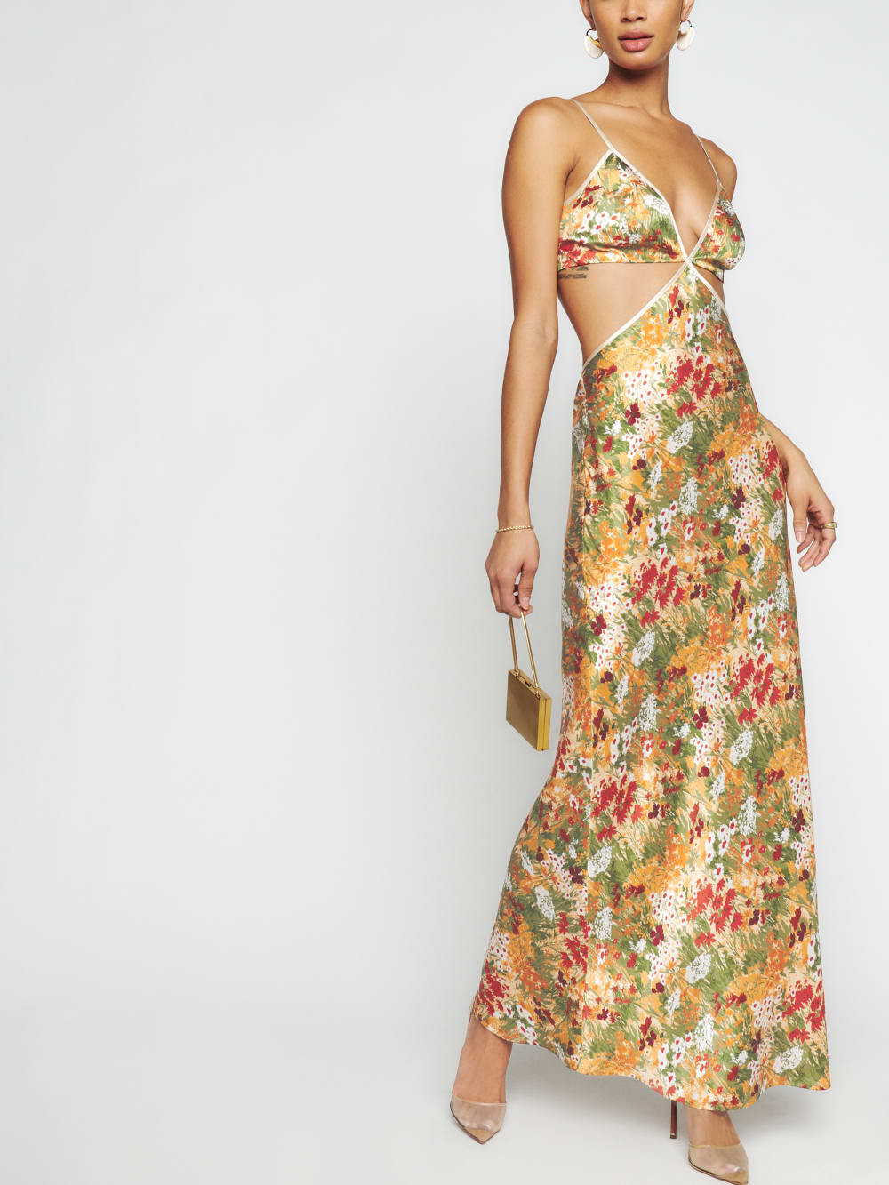 Poppies Silk Dress | Reformation (Global)