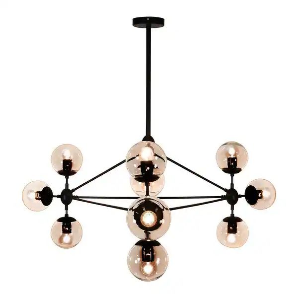 Enthen 10-Light Orb Black Chandelier | Bed Bath & Beyond