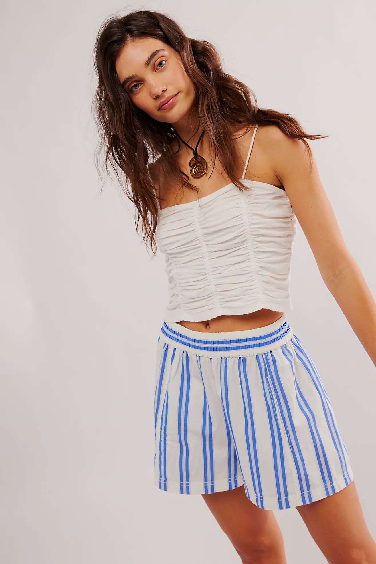 Get Free Striped Pull-On Shorts | Free People (UK)