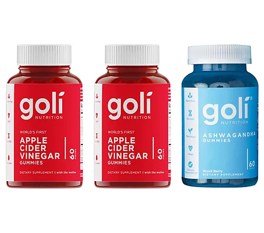 Goli Nutrition Apple Cider Vin & Ashwagandha Gummies 30-Day Supply - QVC.com | QVC