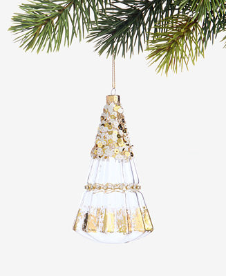 Holiday Lane Berry Tones Clear Gold Christmas Tree Ornament, Macy's Exclusive - Macy's | Macy's