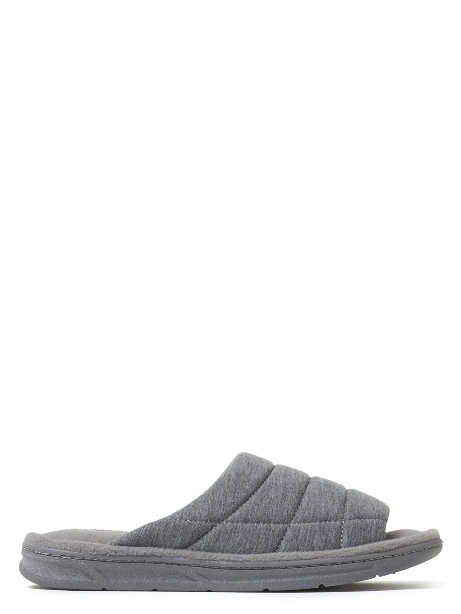 Dearfoams Cozy Comfort Men's Quilted Jersey Slide Slippers | Walmart (US)