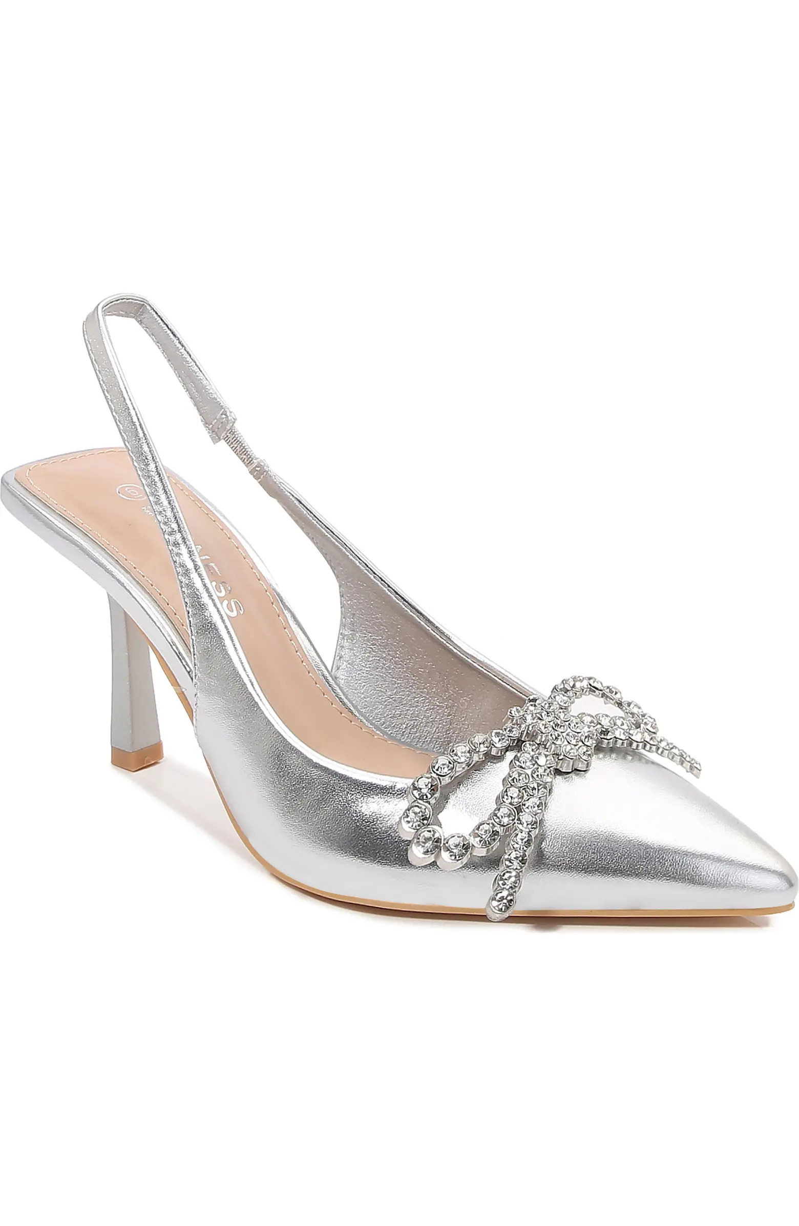 Lliliana Embellished Bow Slingback Pump (Women) | Nordstrom Rack