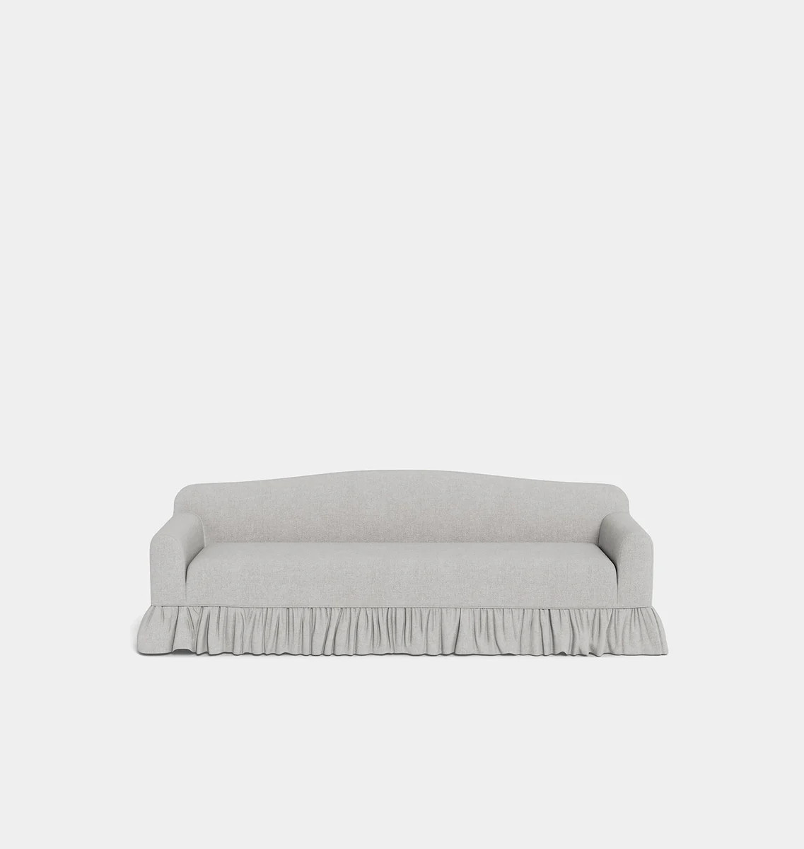Rhodes Skirted Slipcovered Sofa | Amber Interiors