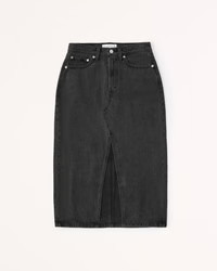 Denim Midi Skirt | Abercrombie & Fitch (US)
