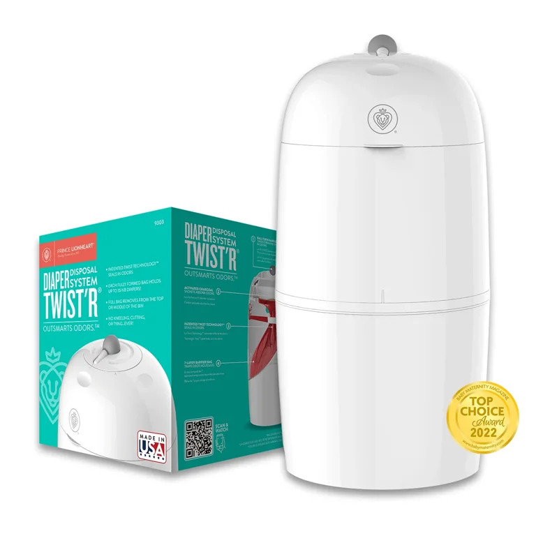 Prince Lionheart Diaper TWIST'R Diaper Pail | Walmart (US)